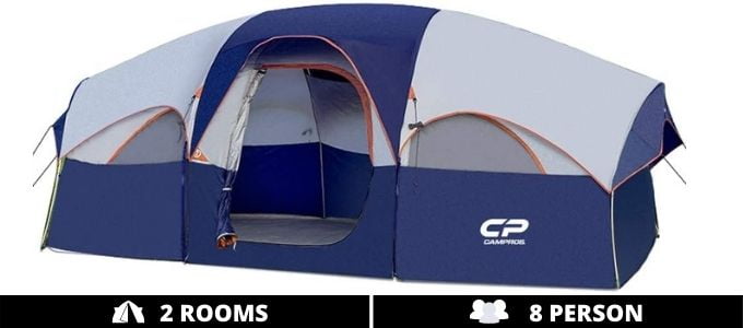 Campros 8 Person 2 Room - Best Tent with Rooms