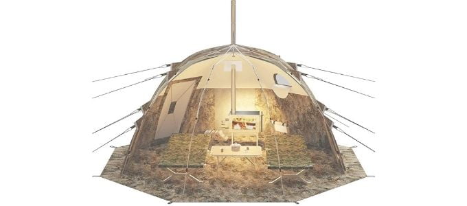 Russian Bear Winter Tent With Stove - Best Extreme Cold Weather Tent